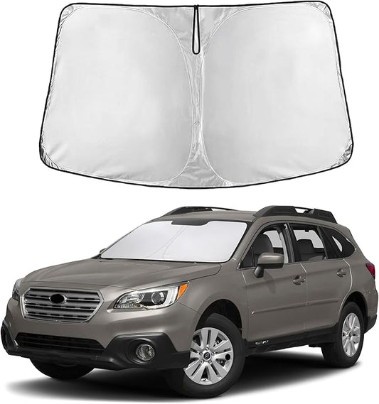 EcoNour Windshield Sunshade Compatible for Subaru Outback 2010-2012 2013 2014, Sun Visor for Front Windshield & Window Sun Shade Cover, UV Heat Blocker & Protector, Car Accessories