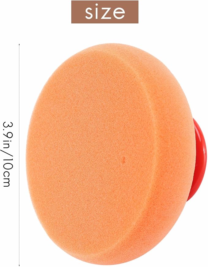 6Pcs/Set Car Wax Wash Polish Pad Sponge Cleaning Foam Kit Microfiber Applicator Pads with Gripper Handle Car-Styling