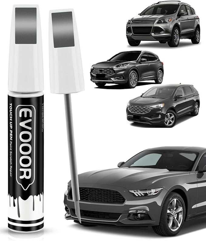UJ Sterling Gray Metallic Touch Up Paint for Ford – Exact Match 2 in 1 Paint Pen for Chips and Nicks Repair