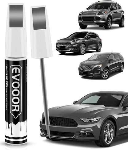 UJ Sterling Gray Metallic Touch Up Paint for Ford – Exact Match 2 in 1 Paint Pen for Chips and Nicks Repair