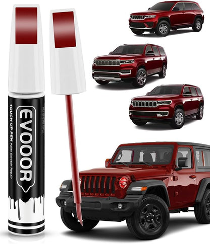 PRV/NRV Velvet Red Pearl Touch Up Paint Compatible with JeepExact Match 2 in 1 Touch up Paint for Chips and Nicks Repair