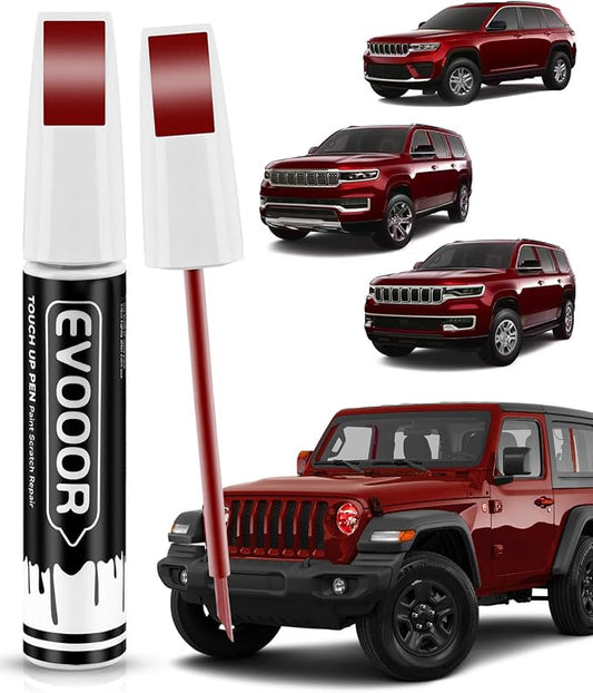 PRV/NRV Velvet Red Pearl Touch Up Paint Compatible with JeepExact Match 2 in 1 Touch up Paint for Chips and Nicks Repair