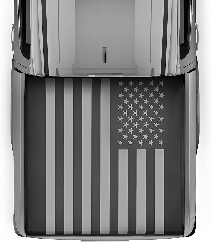 American Flag Tonneau Cover for Toyota Tacoma 2016-2023 Soft Roll Truck Bed Cover for TACOMAS with Short Bed 5’ with Deck Rail System All Weather Roll-Up for Toyota Tacoma Tonneau Cover