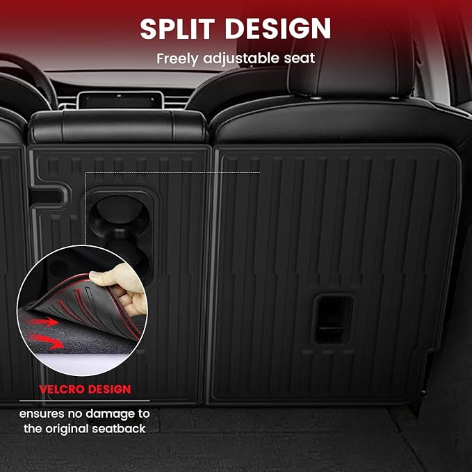LASFIT 10PCS Floor Mats for Tesla Model Y Juniper 2025 2026 (Only Fit Standard Range), TPE Custom Fit All Weather Model Y Juniper Accessories with Cargo Mat Trunk Mats Full Set