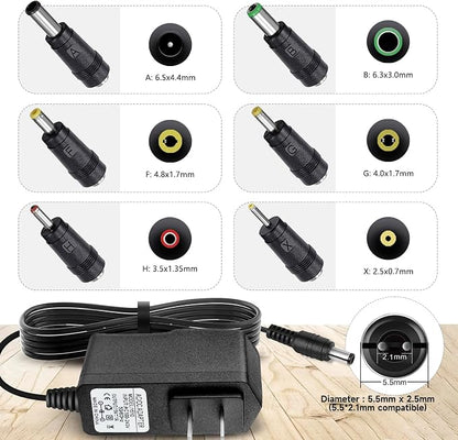DC 15V 1A Car Jump Starter Power Cord Charger for Peak 450A 500A 600A 800A 1000A Auto Battery Booster AC Adapter, Compatible with Beatit, Schumacher, Tacklife, Gooloo, DBPower DJS50 Jump Starters