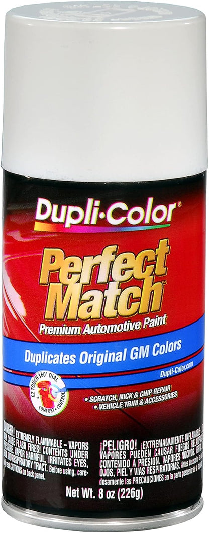 Dupli-Color Perfect Match Premium Automotive Paint, White, 8 oz
