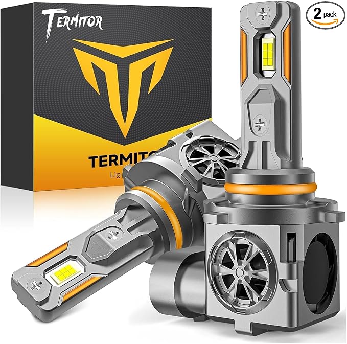Termitor 2026 Latest 9006 HB4 Bulbs for UTV ATV Off Road Use Only | 1200% Brightness, 80000Hrs Lifespan, CANbus Ready, Quick Installation IP68 Waterproof, Rugged Fog Replacement, Pack of 2