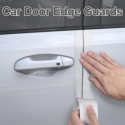 Arespark Car Door Edge Protector, Clear Carbon Fiber Sill Guard Vinyl Film with Anti-Scratch Anti-Collision Protection for Most Vehicles with Free Tool Kit (1inx30ft)