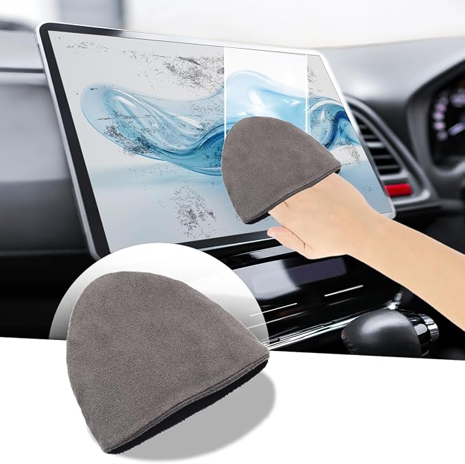 Car Screen Cleaner,Car Display Cleaner,Microfiber Car Touch Screen Cleaner Cloth,Suitable for Automotive,Cell Phone,Computer,and pad displays (Triangle)
