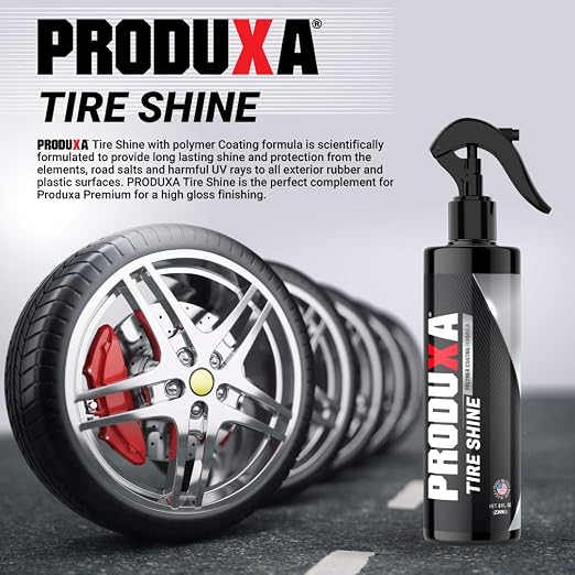Premium Tire Shine Spray - High Endurance Tire Dressing, Professional Polymer Sealant, Protective Coating, Car Care Detailing Polish, 8 oz