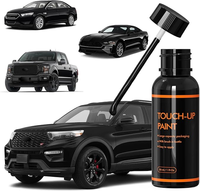 UA Ebony/Black Touch Up Paint for Ford, DIY Car Paint Scratch Repair Kit, Automotive Paints, Quick & Easy Fix Scratch Repair for F150/Ranger/Focus/Taurus/Mustang/Escape/Explorer/Econoline/Edge