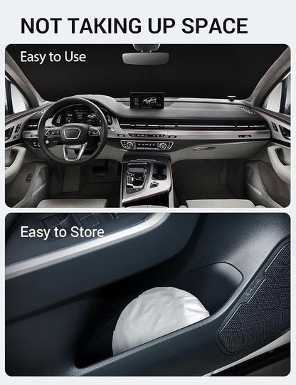 Proadsy Windshield Sun Shade for 2016-2025 2026 Audi Q7 Foldable Front Sunshade Protector Sun Visor Blocks UV Rays Keep Car Cooler