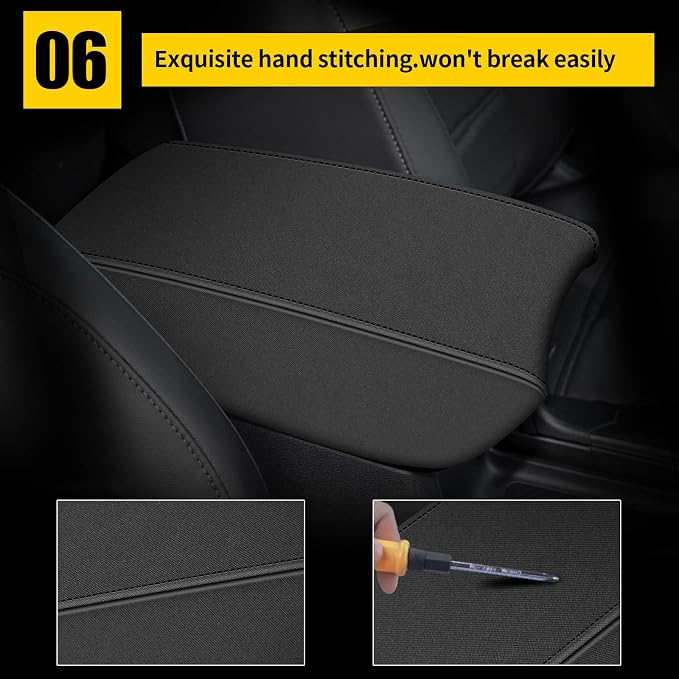 AOMSAZTO Neoprene Armrest Center Console Cover for 2017-2022 Honda CRV Black