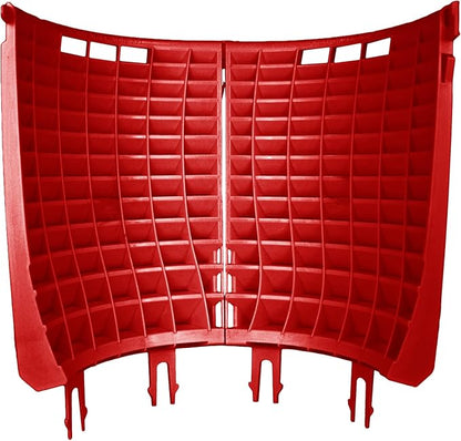DETAIL GUARDZ Dirt Lock Scrub Wall 180/360 – Washboard Attachment Dirt Lock - Bucket Filter – Vertical Cleaning Tool for Brushes, Mitts (Red)