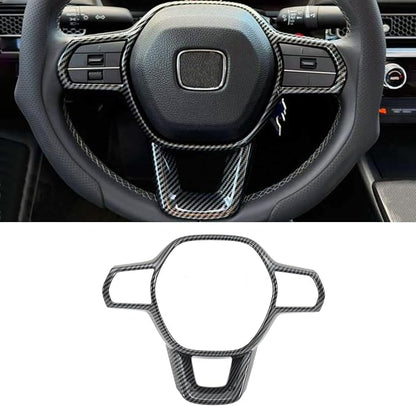 Carbon Fiber Steering Wheel Cover Compatible with 2022-2026 11th Gen Honda Civic