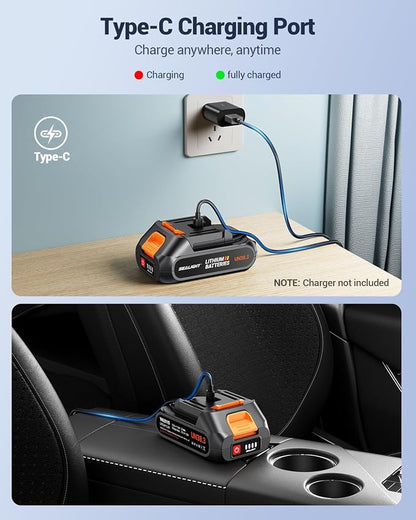 SEALIGHT Car Vacuum Portable Cordless, High Power Suction