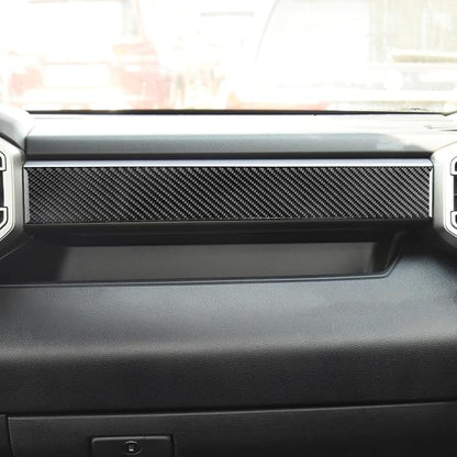 NVCNX Real Premium Carbon Fiber for Toyota Tundra 2022-2026 / Sequoia 2023-2026 2024 2025 Car Dash Board Dashboard Panel Cover Interior Trim Accessories Overlay Sticker Decal 3PCs not for Character