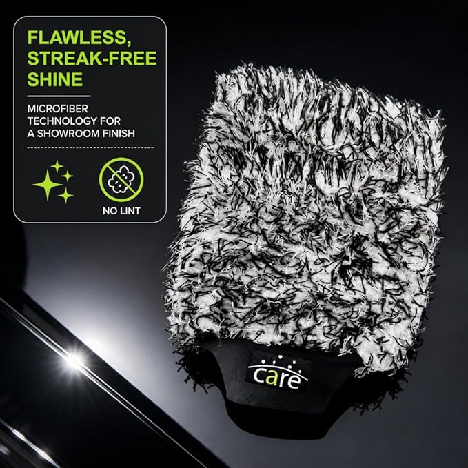 Microfiber Car Wash Mitt, Sponges for Cleaning, Car Detailing Kit, Easy to Use, Durable and Long-Lasting, Comfortable to Handle, Suitable for Regular Cleaning