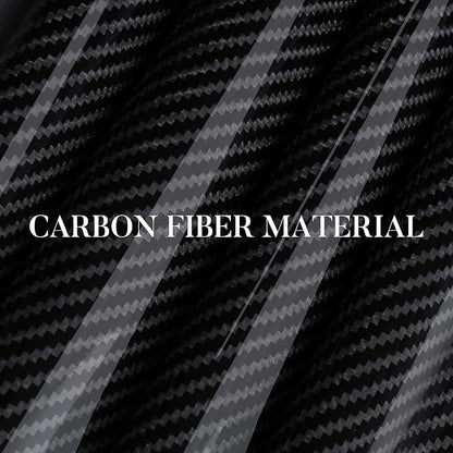 Carbon Fiber Steering Wheel Cover, Snap on Car Steering Wheel Cover Set Accessories 3pcs Wrap Grip Non Slip Protector Universal Glossy Black