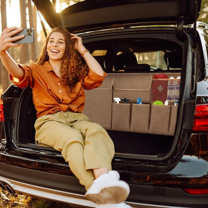 Car Trunk Organizer Backseat Hanging Organizer with Storage Pockets for Subaru Crosstrek, Forester, Outback, Ascent 2000-2024 2025 Car Accessories