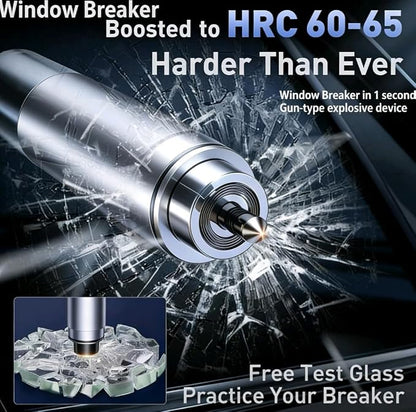 2026 Upgraded Safe Hammer Glass Breaker Under Water, Car Hammer Seatbelt Cutter Window Breaker Emergency Escape Tool, Safehammer Glass Breaker for New Cars
