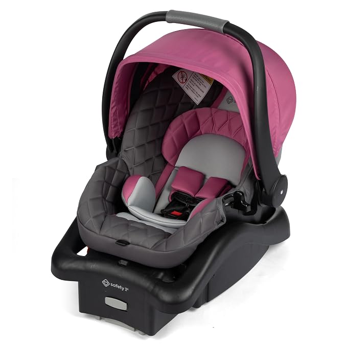 Safety 1st onBoard™ Insta-Latch™ DLX Infant Car Seat with Base, Baby Car Seat for 4-30 lbs., Rear Facing Car Seat, Beach Rose