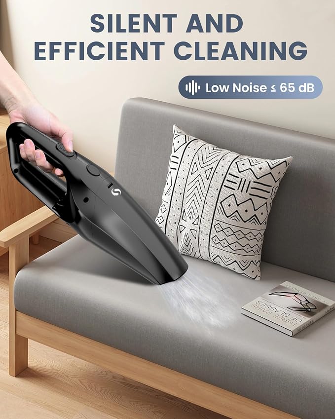Handheld Vacuum Cordless Cleaner, Portable Mini Car Handheld Vacuum, Vacuum Portable with HEPA Filter, Hand Held Cordless for Car Accessories, Pet Hair, Home, Office