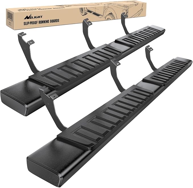 Nilight Running Boards for 2022 2023 2024 2025 2026 Toyota Tundra Crewmax Cab 4 Full Size Doors 6 Inch Side Step Nerf Bars Black