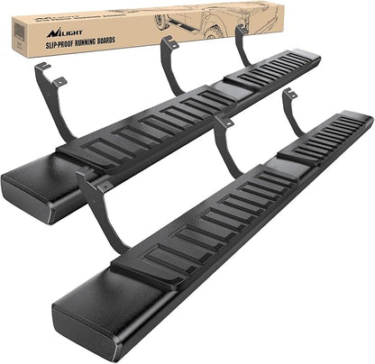 Nilight Running Boards for 2022 2023 2024 2025 2026 Toyota Tundra Crewmax Cab 4 Full Size Doors 6 Inch Side Step Nerf Bars Black