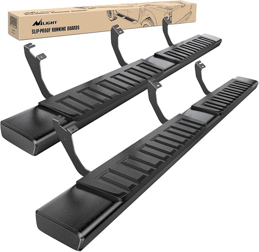 Nilight Running Boards for 2022 2023 2024 2025 2026 Toyota Tundra Crewmax Cab 4 Full Size Doors 6 Inch Side Step Nerf Bars Black