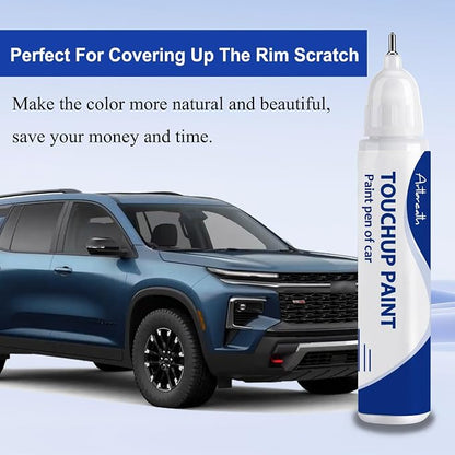 Lakeshore Blue Metallic(GXP/WA136H) Touch Up Paint for Chevrolet-Exact Match–Chips and Nicks Car Paint Scratch Repair Kit Automotive Paint Pen for Silverado/Equinox EV/Tahoe/Colorado/Blazer/Express