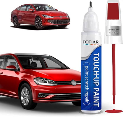 Tornado Red(LY3D/G2) Touch up Paint for Volkswagen-Exact Match Scratch Repair Kit 2-In-1 Premium Car Paint Pen for Chips & Nicks