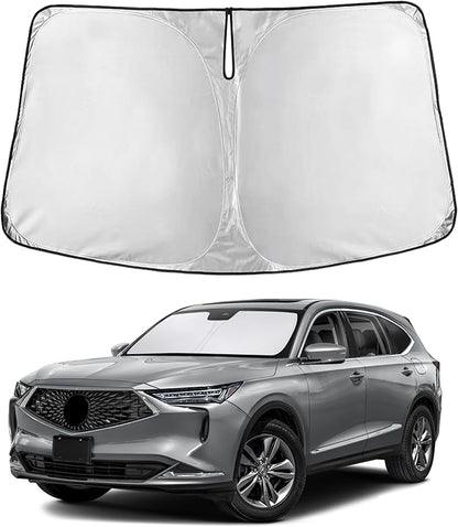 EcoNour Windshield Sunshade Compatible for Acura MDX 2021-2024 2025 2026, Sun Visor for Front Windshield & Window Sun Shade Cover, UV Heat Blocker & Protector, Car Accessories