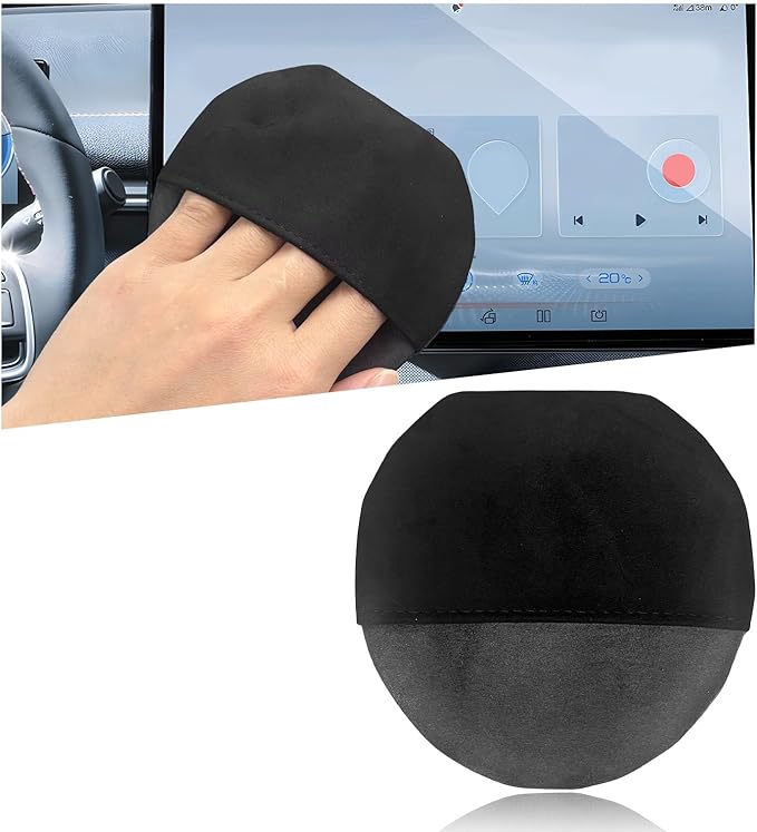 Ohleats Car Screen Cleaner, Microfiber Auto Screen Cleaning Pad, Foldable Touch Screen Cleaner Cloth for Vehicle Dashboard LCD Display, Car Cleaning Kits