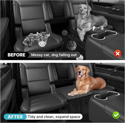 Mixsuper Liner Car Seat Organizer for 2015-2020 Chevy Tahoe/GMC Yukon, Console Organizer Backseat Box for Chevy Tahoe, Dog Toy Box Storage Bin Kids Toys Baby Supplies Travel Accessories