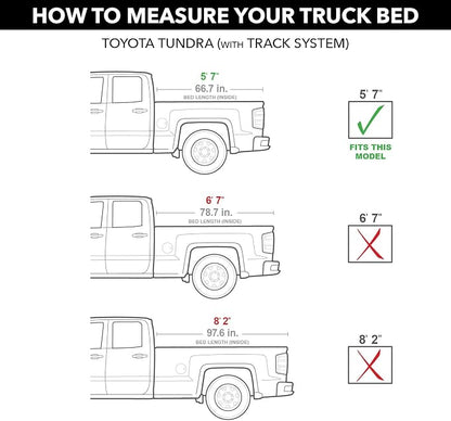 RealTruck BAK BAKFlip MX4 Hard Folding Truck Bed Tonneau Cover | 448409T | Fits 2007-2021 Toyota Tundra w/OE Track System 5' 7" Bed (66.7")