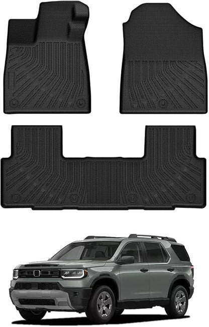 Passport Floor Mats - Car Mats for Honda Passport 2026, All Weather Floor Mat for Passport Accessories, Heavy Duty Rubber Mats, Car Accessories