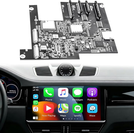 HMYC PCM3.1 Wireless Carplay Android Auto Module for Porsche Panamera Cayenne Macan Cayman Boxster 911 718, NEW Upgrade Carplay Retrofit Kit Decoder,Support MirrorLink Original car Control