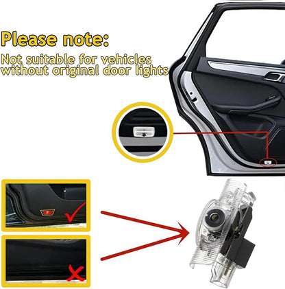 Never Fade HD LED Car Welcome Projector Lights,Car Door Lights Logo Projector Compatible with LS/ES/is/LX/RX/GS/GX/RC Car Accessories (Love 2pcs)