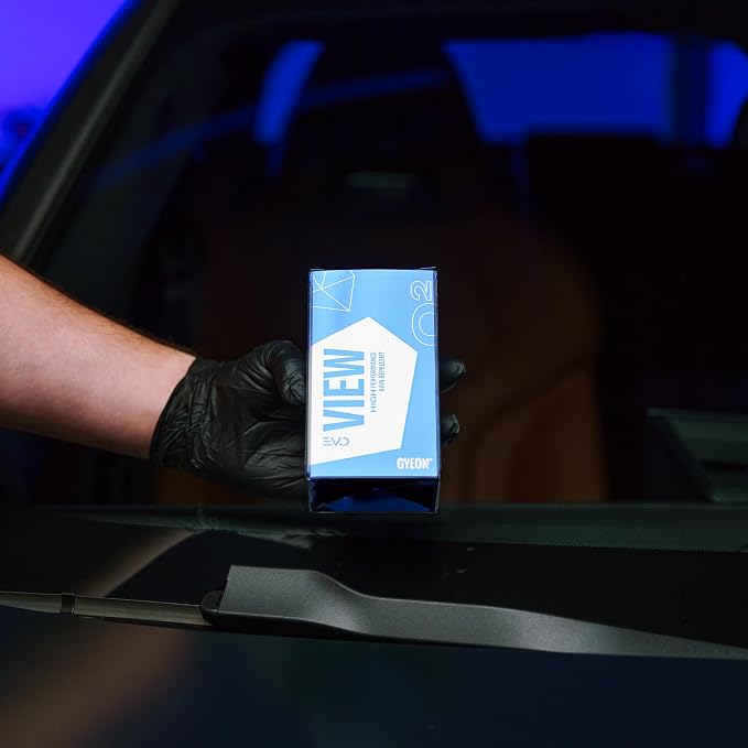 Gyeon View EVO Windshield Ceramic Glass Coating Hydrophobic Rain Repellent Auto Screen Sealant Improves Visibility Safety Self Cleaning Glass Protection with Long Lasting Durability