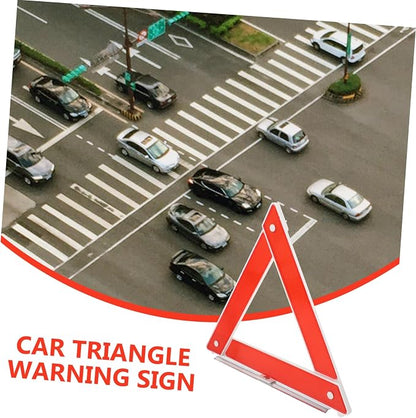 Cabilock Warning Triangle Safety Sign for Roadside Assistance Portable and Car Safety Kit for Vehicle Breakdowns and Emergencies