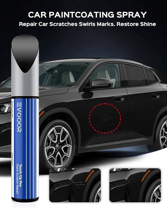 Touch Up Paint For BMW, Black Sapphire(475) Exact Match Touch Up Paint Car Scratch Repair (Black Sapphire Metallic for 3/5 Series/X2/2018 X3/X4/2018 X5)