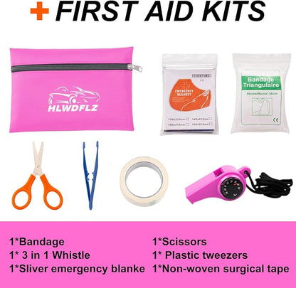 Car Roadside Emergency Kit - 17pcs Winter Traveler Safety Road Side Assistance Kits, Car Kit Essentials for Men, Women, Teen
