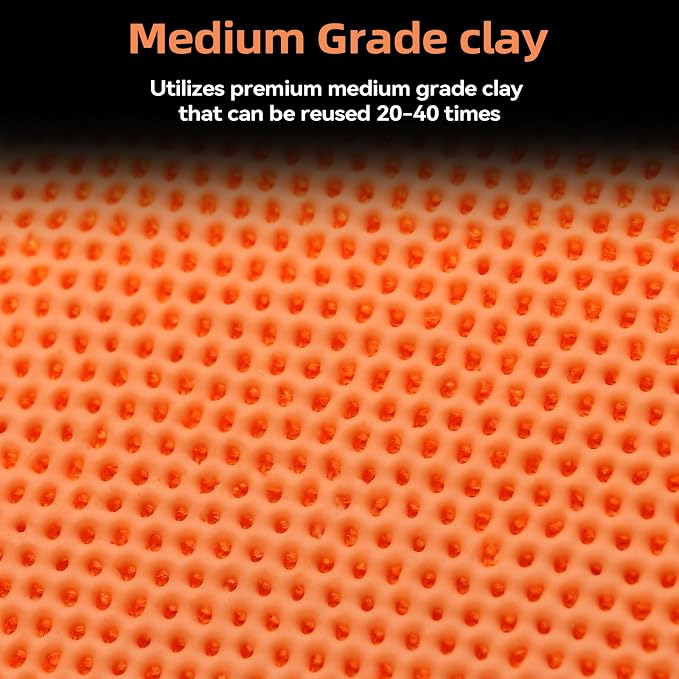 Premium Single Clay Mitt for Auto Detailing – Scratch-Free Synthetic Glove, Reusable Clay Bar Alternative for Paint, Glass & Plastic, Quick and Efficient Decontamination