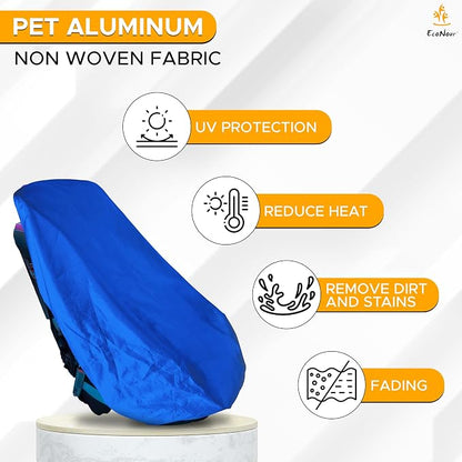 EcoNour Car Seat Protector, Waterproof Car Seat Cover with Thick Padding, Non-Slip Back Seat Protector for Baby, Infant & Toddler, Seat Cover Mat to Protect Seats from Spills, Dirt & Scratches