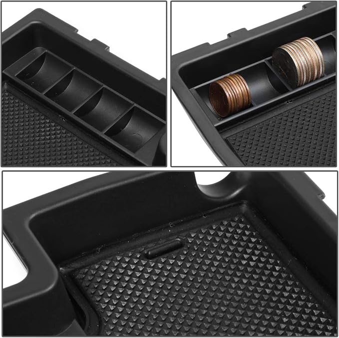 DNA MOTORING ZTL-Y-0022 Center Console Armrest Organizer Tray (for 13-17 Subaru Crosstrek), 1 Pack,Black