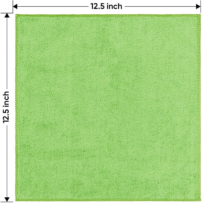 HOMEXCEL Microfiber Cleaning Cloth 150 Pack, 12.5 x 12.5 inch Microfiber Towels for Cars, Ultra Absorbent Car Washing Cloth, Lint Streak Free Cleaning Rags for Car, Kitchen, and Window, Multicolor