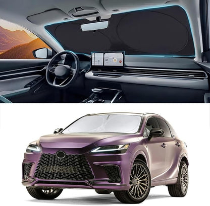 INSAUTO Windshield Sunshade for Lexus RX 350 450h 2016-2022 RX 350, RX 350 F Sport, RX 350L 2023 2024 2025, Front Window Sun Visor Cover, UV Heat Blocker Protector, Foldable Sun Shade Accessories