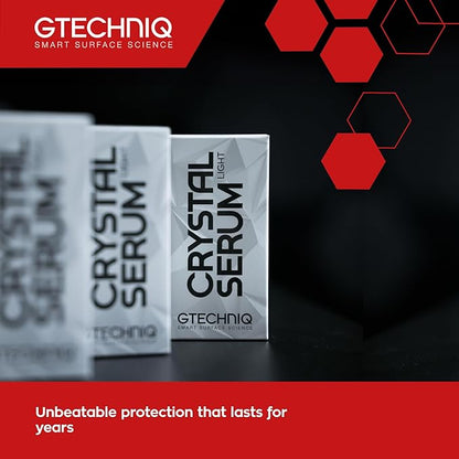 Gtechniq Crystal Serum Light Ceramic Coating for Cars 30ml | Up to 5 Years Protection, High Gloss Shine, Swirl and Chemical Resistance