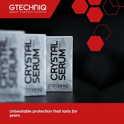 Gtechniq Crystal Serum Light Ceramic Coating for Cars 50ml | Up to 5 Years Protection, High Gloss Shine, Swirl and Chemical Resistance